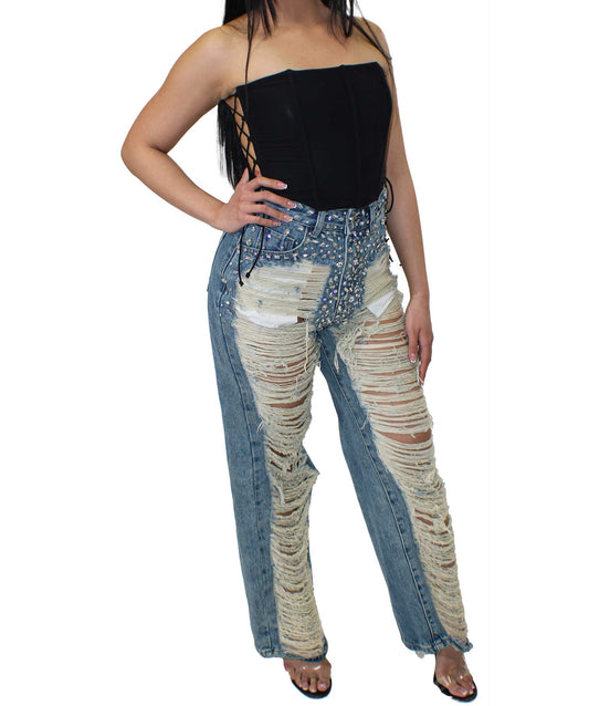 Tricia Bedazzled Jeans